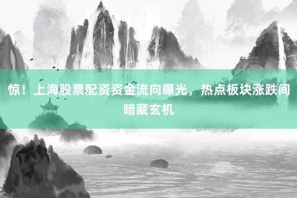 惊！上海股票配资资金流向曝光，热点板块涨跌间暗藏玄机